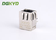 10/100BASE Tab Down Transformer RJ45 Network Connector with Led