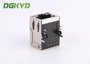 KRJ-H001YGENL single port RJ45 Magnetics jack, Side Entry 100Mb rj45 8p8c connectors