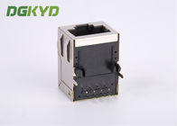Metal shielded 100 BASE rj45 connector module with magnetics