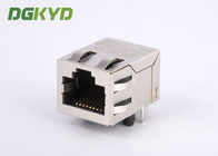 Metal shielded 100 BASE rj45 connector module with magnetics