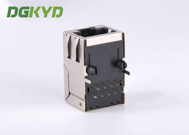 Metal Shielded CAT6 10 Pin Rj45 Connector KRJ -300CNL High Performance