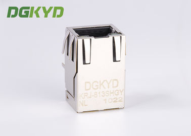 100M Cat5 Ethernet Magnetic RJ45 Shielded Connector Module With LED