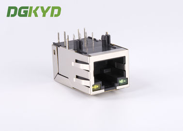 100M Cat5 Ethernet Magnetic RJ45 Shielded Connector Module With LED