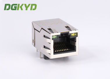 100M Cat5 Ethernet Magnetic RJ45 Shielded Connector Module With LED