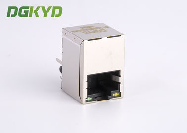 Top Entry Rj45 Lan Jack , Cat6 Gigabit Rj45 Modular Jack With Transformer