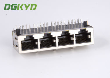 1x4 Ganged quad Port 1000Mb Gigabit Integrated RJ45 Connector modules