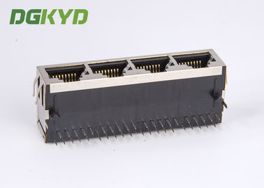 1x4 Ganged quad Port 1000Mb Gigabit Integrated RJ45 Connector modules