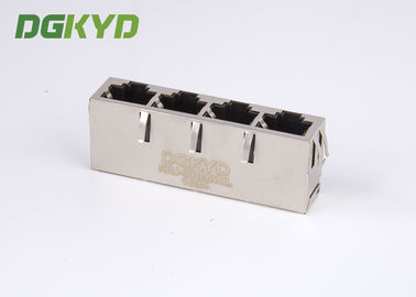 1x4 Ganged quad Port 1000Mb Gigabit Integrated RJ45 Connector modules