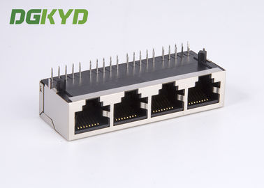 1000M 1 * 4 Four Port Transformer 10 Pin Rj45 Connector For Net Bridge Applications