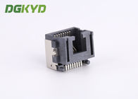 Shield right angle extra low profile rj45 ethernet connector, 8p8c jack