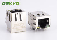 KRJ-003YGZNL Shielded Cat5 Rj45 Ethernet Connector With Transformer Y/G LED