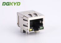 Shielded Magnetics Rj45 Pcb Connector With Integrated Transformer Customizable