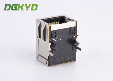 Shielded Magnetics Rj45 Pcb Connector With Integrated Transformer Customizable