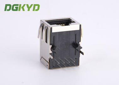 90 degree 10 / 100 Base -TX RJ45 jack Integrated Magnetics ethernet connector