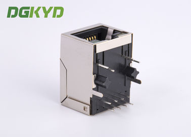 1x1 Single Port 90 Degree 8P8C RJ45 Jack 10/100Base With Transformer Customized RJ45 With Transformer