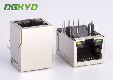 1x1 Single Port 90 Degree 8P8C RJ45 Jack 10/100Base With Transformer Customized RJ45 With Transformer