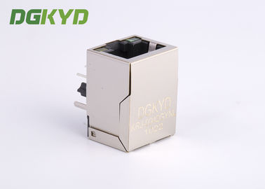 1x1 Single Port 90 Degree 8P8C RJ45 Jack 10/100Base With Transformer Customized RJ45 With Transformer