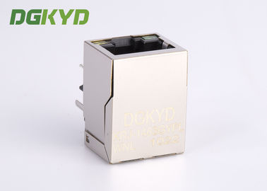 90 Degree Shielded 10/100 BASE-T RJ45 Ethernet Jack With Magnetic China Manufacturer
