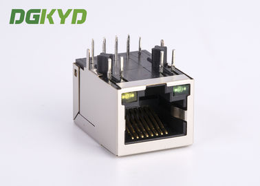 90 Degree Shielded 10/100 BASE-T RJ45 Ethernet Jack With Magnetic China Manufacturer
