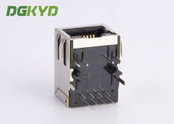 Right Angle integrated RJ45 single port female Jack with magnetics 8P8C For Router RJ45 With Transformer