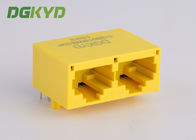 100 BASE Integrated Magnetics RJ45 Connector Tab Down for Telecom connection