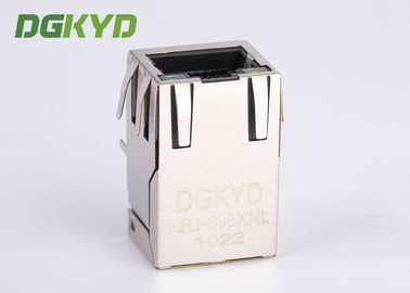 Single Port 100 BASE-T Integrated Magnetic RJ45 Jack Shielded With Y/G LED