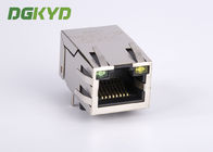 1x1 single port RJ45 Ethernet Connector 100Mb cat 5 manetic modular jack G/Y led