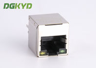 Customized Shield 180 degree 100 BASE PoE RJ45 ethernet Connector module for Lan Switch