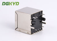 Customized Shield 180 Degree 100 BASE PoE RJ45 Ethernet Connector Module For Lan Switch