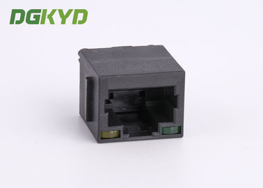 KRJ-52T8811BL1NL Top Entry 8p8c CAT5 RJ45 Single Port Connector With Black Plastic Housing