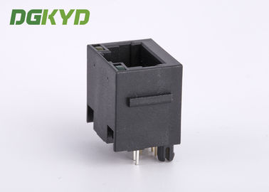 KRJ-52T8811BL1NL Top Entry 8p8c CAT5 RJ45 Single Port Connector With Black Plastic Housing