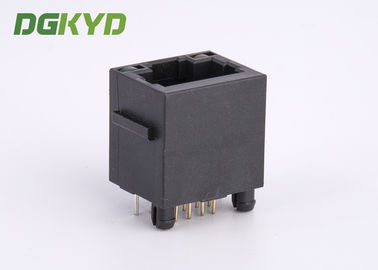 KRJ-52T8811BL1NL Top Entry 8p8c CAT5 RJ45 Single Port Connector With Black Plastic Housing