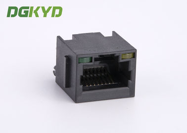 KRJ-52T8811BL1NL Top Entry 8p8c CAT5 RJ45 Single Port Connector With Black Plastic Housing