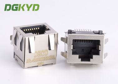 Customized Pcb Mount SMD / SMT Low Profile RJ45 Single Port 10/100/1000 Base-Tx RJ45
