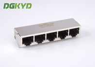 Shielded tab down 1X5 multiple ports ethernet connector RJ45 keystone jack