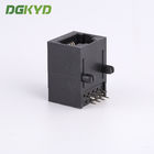 1x1 Side Entry Tab Down RJ45 Connector Female Ethernet Socket For Network Switch