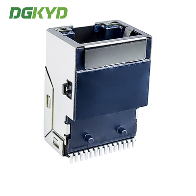 RJ45 1000/BASE-T Integrated Filtering Network Connector SMD LCP Surface Mount Interface DGKYD211Q106AB1A7CBS057