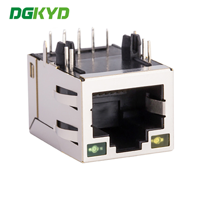 Modular Jack RJ45 Ethernet Connector With Lan Transformer PCB Mount RJ45 KRJ-H060YGENL