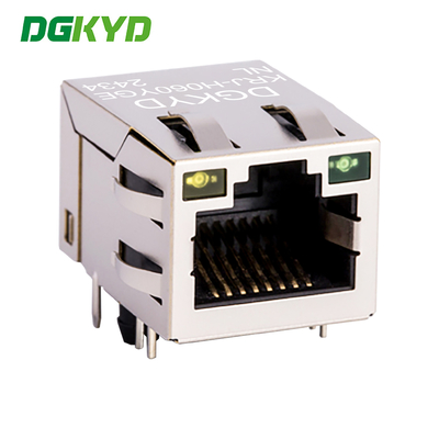 Modular Jack RJ45 Ethernet Connector With Lan Transformer PCB Mount RJ45 KRJ-H060YGENL