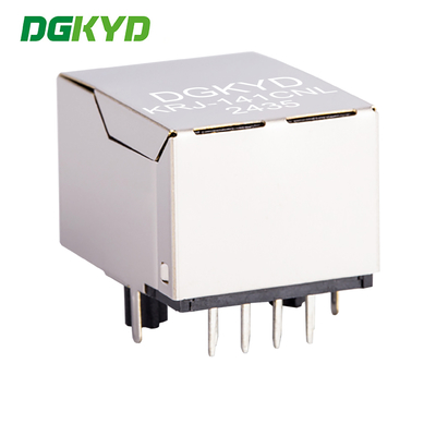 KRJ-141CNL RJ45 Connector 1X1 Port Facing Downwards With Shielded Unlit Crystal Head
