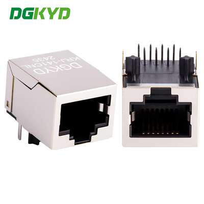 KRJ-141CNL RJ45 Connector 1X1 Port Facing Downwards With Shielded Unlit Crystal Head