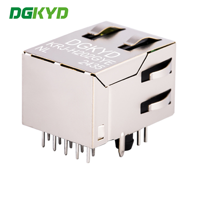 KRJ-H202GYENL RJ45 With Light / Transformer , Network Interface Ethernet Integrated Gigabit Connector