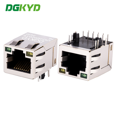 KRJ-H202GYENL RJ45 With Light / Transformer , Network Interface Ethernet Integrated Gigabit Connector