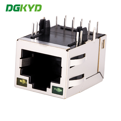 KRJ-H202GYENL RJ45 With Light / Transformer , Network Interface Ethernet Integrated Gigabit Connector