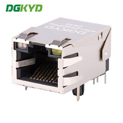 KRJ-254DPNL Router 100 Megabit RJ45 Magnetics Connector Tap Up Cat5 Modular Jack