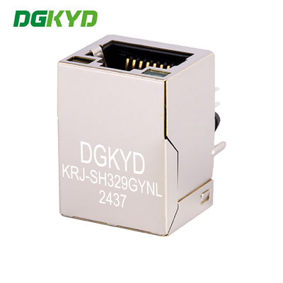 Shielded 1000BASE RJ45 Network Interface Gigabit RJ45 with Filter Network Port Socket  KRJ-SH329GYNL