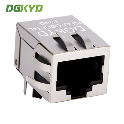Metal Shielded 100 Base-Tx Cat5 Rj45 Ethernet Connector With Magnetics China Factory KRJ-060FNL