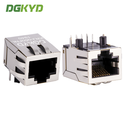 Metal Shielded 100 Base-Tx Cat5 Rj45 Ethernet Connector With Magnetics China Factory KRJ-060FNL
