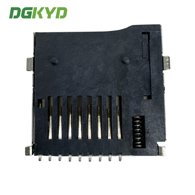 T-FLASH Card Holder PUSH/PUSH H1.8 External Soldering 9P Telephone Card Holder DGKYDTF18H8A6A2Y3WSW286
