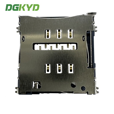 MICRO-SIM Card Holder NO-PUSH 1.50H 6PIN Card Holder Telephone Card Holder DGKYDSIM15H6A6A2Y3WS286